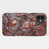houten uil Case-Mate iPhone case (Achterkant (horizontaal))