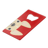 Houten van een Franse Bulldog Bottle Open Card Kredietkaart Flessenopener (Voorkant Gekanteld)