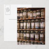 Houten van kruidpotten briefkaart (Voorkant / Achterkant)