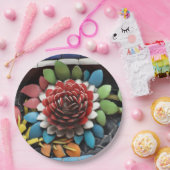 Houten ventilator papieren bordje (Feest)