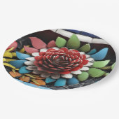 Houten ventilator papieren bordje (Gekanteld)