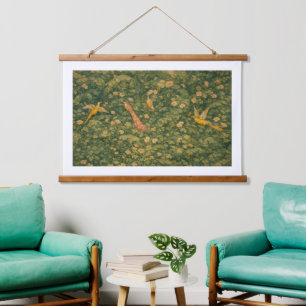 Houten Verdure Linnen Wandtapijt Hangend Wandkleed