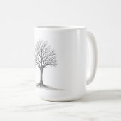 houten verfbeker koffiemok (Voorkant rechts)