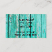 houten visitekaartje (Achterkant)