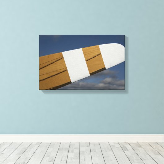 Houten vliegtuigpropeller canvas afdruk (Insitu (Houten vloer))