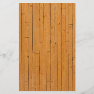 Houten vloerplaten briefpapier