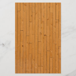 Houten vloerplaten briefpapier