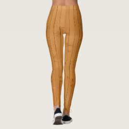 Houten vloerplaten leggings