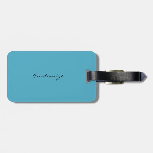 houten walvisblauw bagagelabel (Achterkant horizontaal)