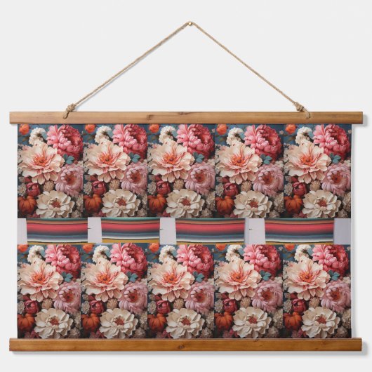 Houten wandtapijt hanger. hangend wandkleed (Voorkant 3)