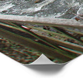 Houten watermolen Poster (Hoek)