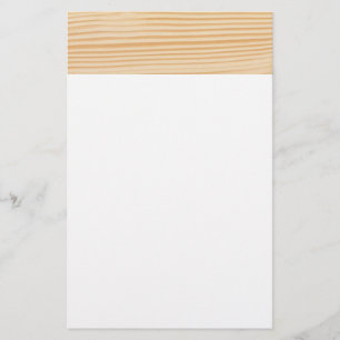 Houtenplank Briefpapier