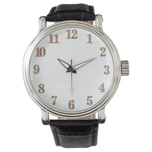 houtextextuurzijde horloge