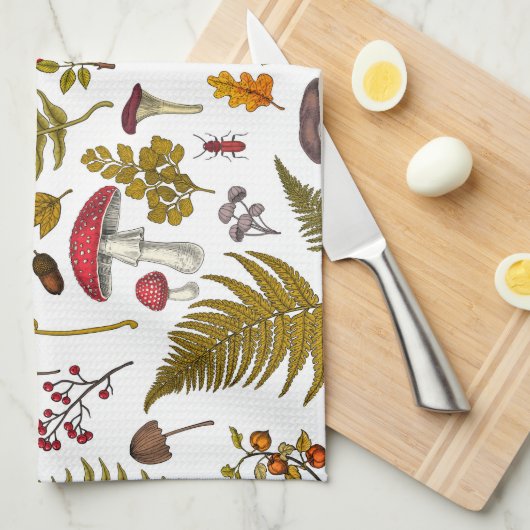 Houtflora en fauna 2 theedoek (Quarter Fold)