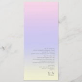 Houtgradiënt bruiloft pasta Dawn ID741 Menu (Voorkant)