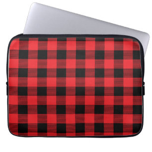 Houthakkersruitpatroon Naadloos Patroon Laptop Sleeve