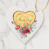 Houthart en rozen bedankjes labels (Achterkant)