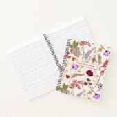 Houtige botanische trouwplanner notitieboek (Binnen)