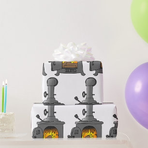 houtkachel cadeaupapier