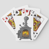 houtkachel pokerkaarten (Achterkant)