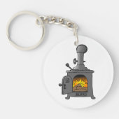 houtkachel sleutelhanger (Voorkant)