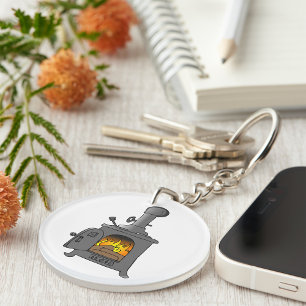 houtkachel sleutelhanger