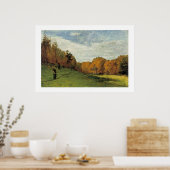 Houtkachels aan de rand van het bos poster (Keuken)