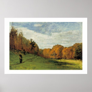 Houtkachels aan de rand van het bos poster