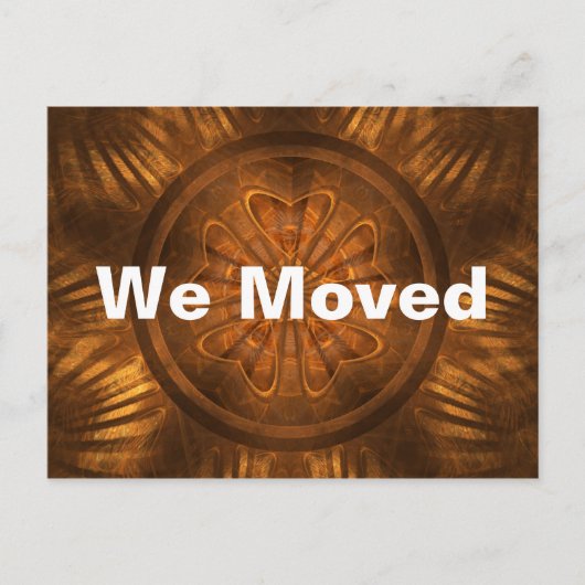 Houtkarving Aankondigingskaart (Voorkant)