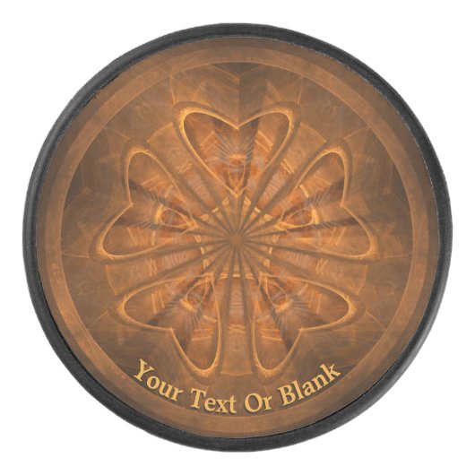 Houtkarving Hockey Puck (Voorkant)