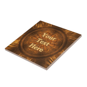 Houtkarving Tegeltje