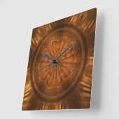 Houtkarving Vierkante Klok (Hoek)