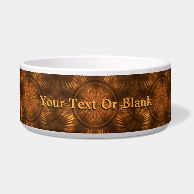 Houtkarving Voerbakje (Voorkant)