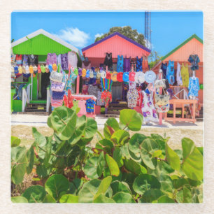 Houtkatten met meerdere kleuren   Lange band Glazen Onderzetter