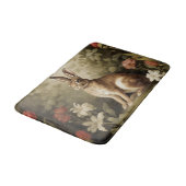  Houtkonijn in een bloemenbos Badmat (Gekanteld)