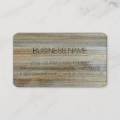 Houtkorrel achtergrond Monogram #2 Visitekaartje (Achterkant)
