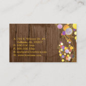 Houtkorrel + Bomen gevoel Visitekaartje (Achterkant)