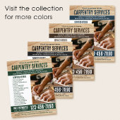 Houtkorrel Carpenter Construction Handyman Brown Flyer