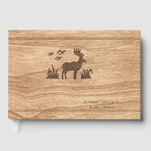 Houtkorrel Natuur Silhouet ID346 Gastenboek (Voorkant)