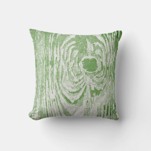 Houtkorrel Neon Limoen Pattern Pillow Kussen (Voorkant)