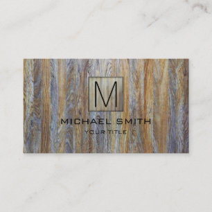Houtkorrel Professioneel Elegant Monogram #18 Visitekaartje