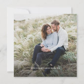 Houtkorrel Rustic Wedding Save the date foto Kaart (Achterkant)