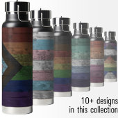 Houtkorrel Subtiele Gay Mannen Pride Flag Waterfles