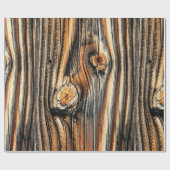 Houtkorrelpatroon Cadeaupapier (Vlak)