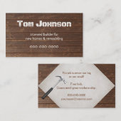 Houtkorrelpatroon Visitekaartje (Voorkant / Achterkant)