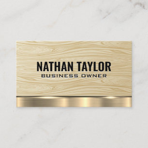 Houtkorrelpatroon   Visitekaartje van goudmetaaltr