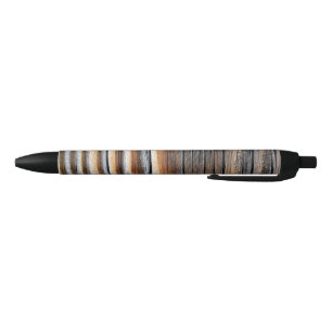 Houtkorrelpatroon Zwarte Inkt Pen