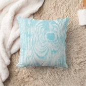 Houtkorrels Aqua Pattern Pillow Kussen (Deken)