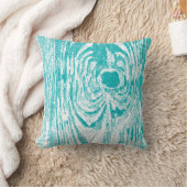 Houtkorrels Aqua Pattern Pillow Kussen (Deken)