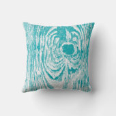 Houtkorrels Aqua Pattern Pillow Kussen (Achterkant)